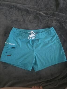 Maui Rippers Turquoise Swim Trunks Size 6